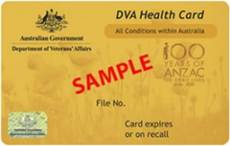 DVA Health Card all conditions example